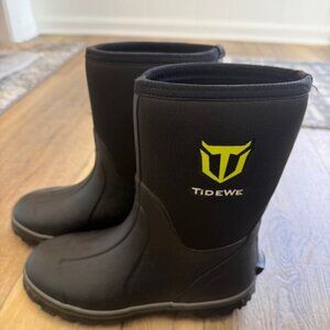 TIDEWE Rubber Boots for Men Size 5, Neoprene Insulated